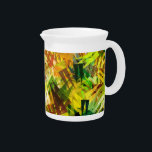 SUMMER TREES PITCHER<br><div class="desc">An impressionist design of summer trees.</div>