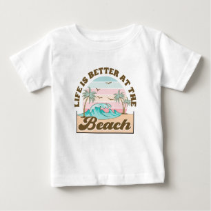 Summer Tropical Beach Baby T-Shirt