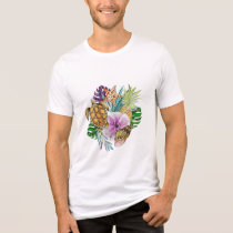 Summer Tropical Beach Collage Tri-Blend Shirt