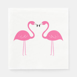 Summer Tropical Beach Wedding Pink Flamingo Napkins
