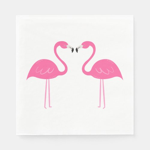Summer Tropical Beach Wedding Pink Flamingo Napkins