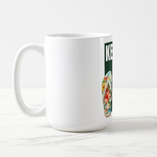 Summer Tropical Boho Island Motivational  Coffee Mug (Left)