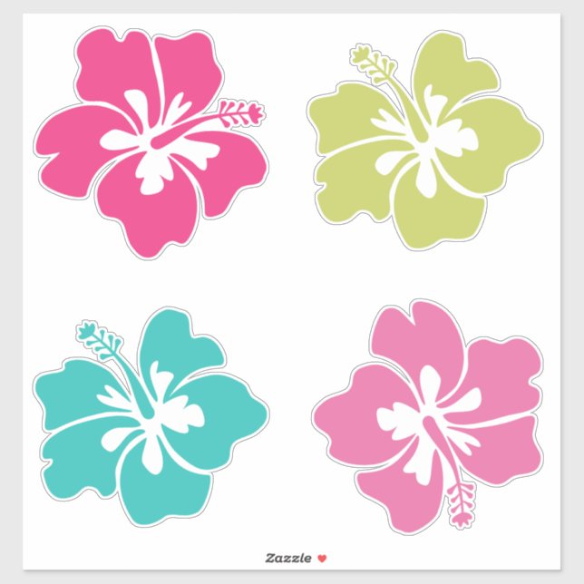 Summer Tropical Flowers Sticker (Sheet)