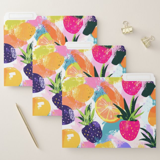 Summer Tropical Fruit Fiesta  File Folder (Set)