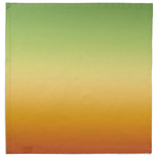 Summer Tropical Gradient Orange Lemon Lime Ombre Cloth Napkin