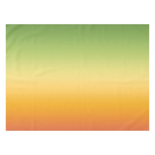 Summer Tropical Gradient Orange Lemon Lime Ombre Tablecloth (Front (Horizontal))