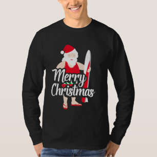 Summer Tropical Hawaiian Christmas Hawaii Surfing T-Shirt