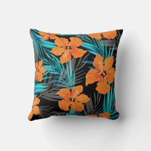 Summer Tropical Hawaiian Sale Throw Pillow