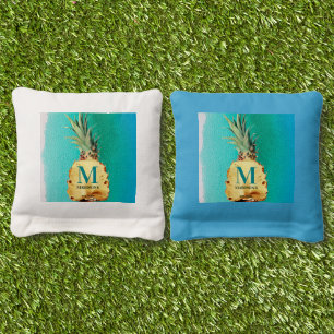 Summer Tropical Pineapple Fruit Cornhole Bags