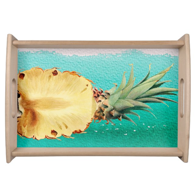 Summer Tropical Pineapple Fruit  Serving Tray (Front)