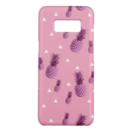 Summer tropical pink pineapple triangles pattern Case-Mate samsung galaxy s8 case