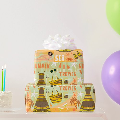 Summer Tropics Wrapping Paper