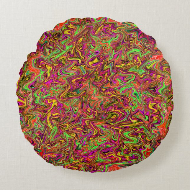 Summer Twistin'.... Round Pillow (Front)