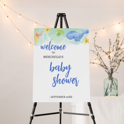 Summer Under the Sea Baby Shower Foam Board