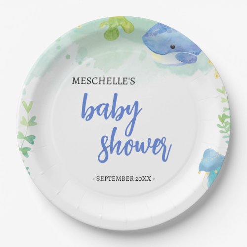 Summer Under the Sea Baby Shower Paper Plates