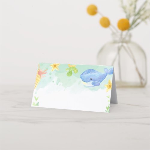 Summer Under the Sea Baby Shower Place Card