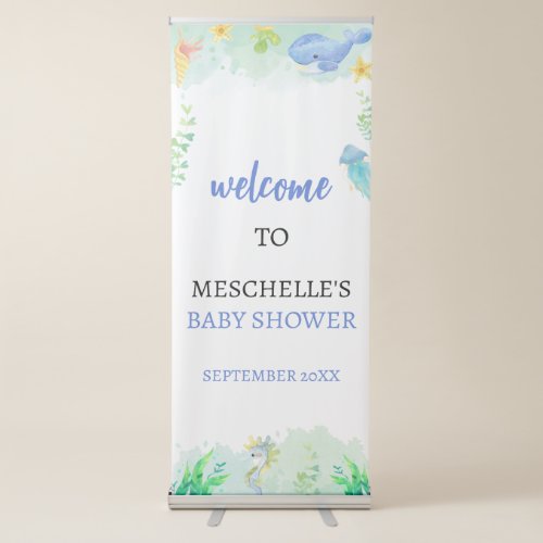 Summer Under the Sea Baby Shower Welcome Sign