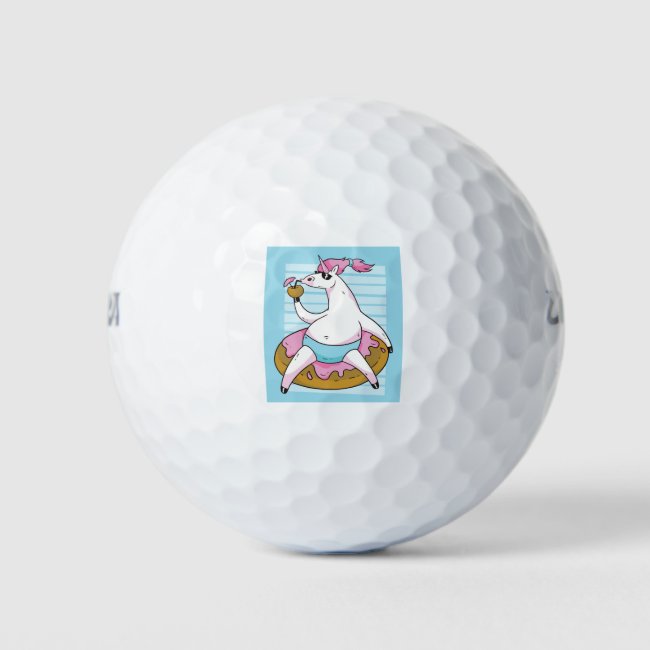 Summer Unicorn Golf Balls