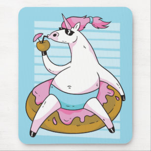 Summer Unicorn Mouse Pad
