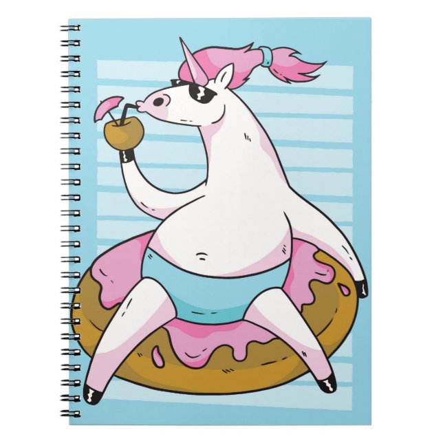 Summer Unicorn Notebook (Front)
