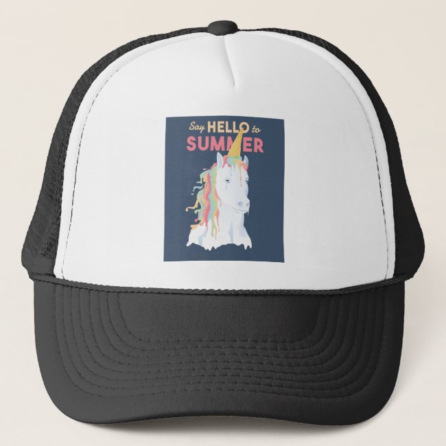 Summer Unicorn Trucker Hat