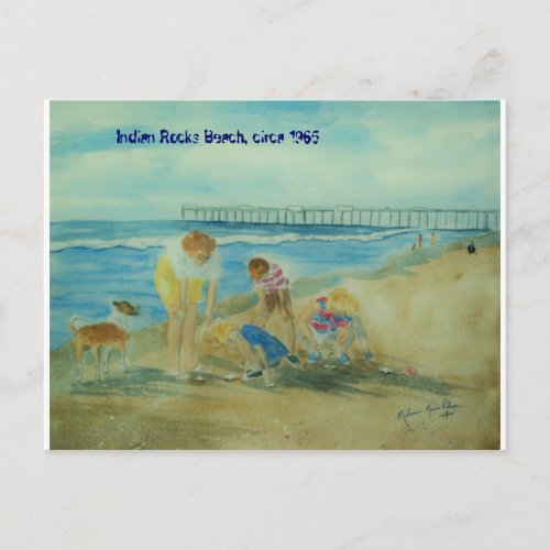 Summer Vacation at Indian Rocks Beach Postcard