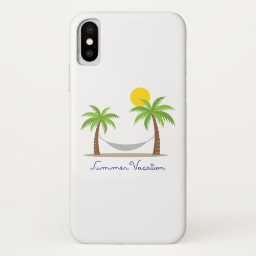 Summer Vacation iPhone X Case