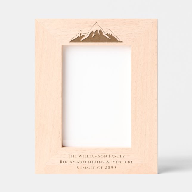 Summer Vacation Family Photo Engraved Frames (Front)