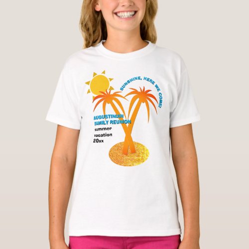Summer Vacation Family Reunion Kids T_Shirt
