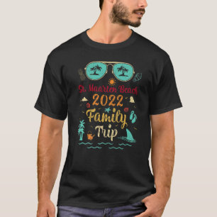 Summer Vacation Family Trip 2022 St Maarten Beach T-Shirt