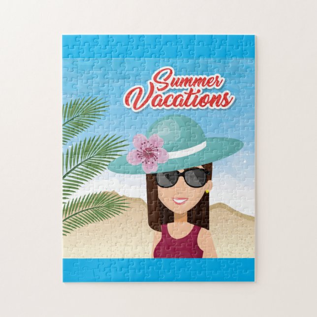 Summer Vacation Jigsaw Puzzle (Vertical)