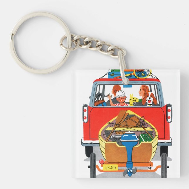 Summer Vacation Keychain (Front)