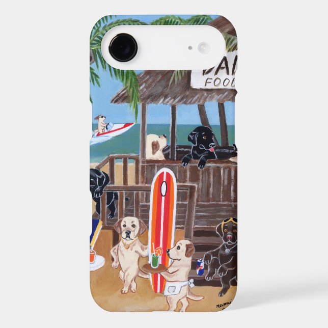 Summer Vacation Labradors Painting Case-Mate iPhone Case (Back)