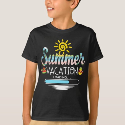 Summer Vacation Loading Last Day of School Teacher T_Shirt