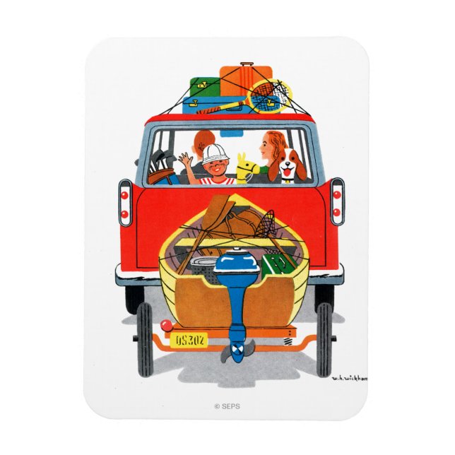 Summer Vacation Magnet (Vertical)
