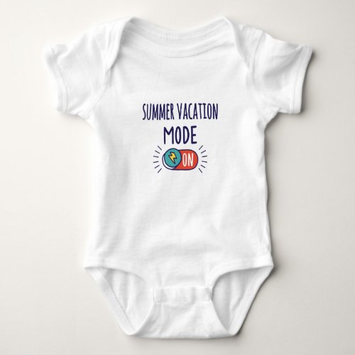 Summer Vacation mode On Baby Bodysuit