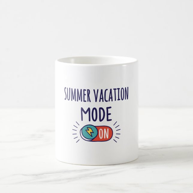 Summer Vacation mode On Coffee Mug (Center)