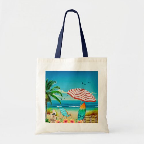 Summer vacation on the beach Relaxation Tote Bag