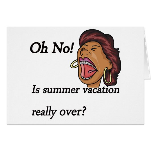 summer vacation over cards (Front Horizontal)