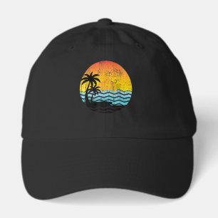 Summer Vacation Palm Trees Retro Sunset Tropical S Hat