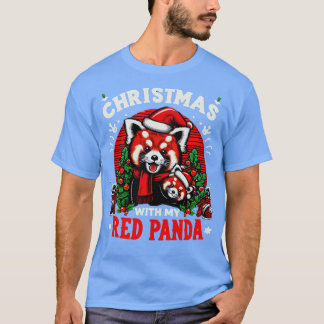 Summer Vacation panda Lover Funny Christmas In Jul T-Shirt