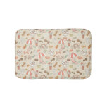 Summer Vacation Pattern Bath Mat