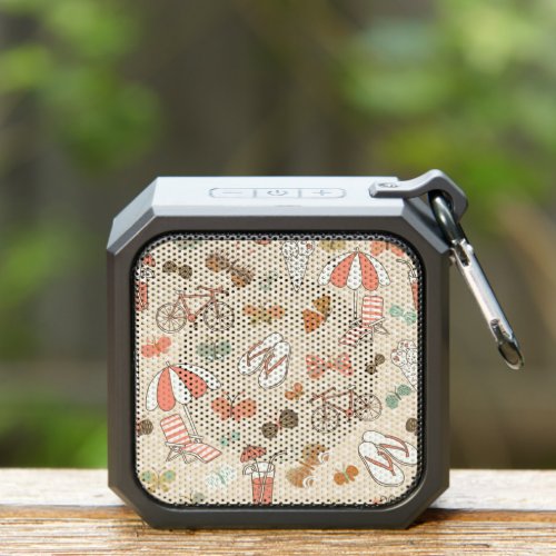 Summer Vacation Pattern Bluetooth Speaker