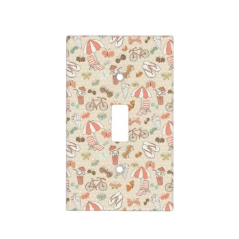 Summer Vacation Pattern Light Switch Cover by trendzilla at Zazzle