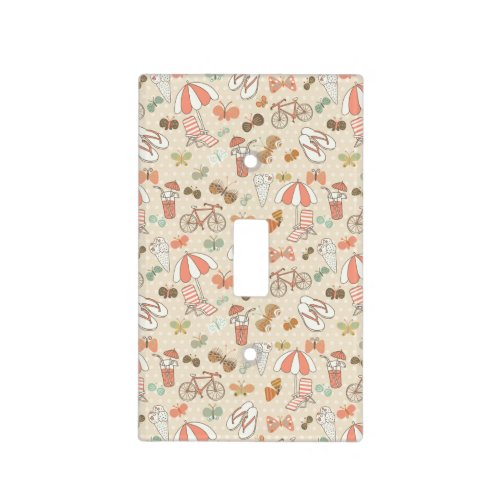 Summer Vacation Pattern Light Switch Cover