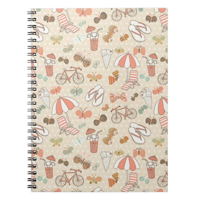 Summer Vacation Pattern Notebook (Front)