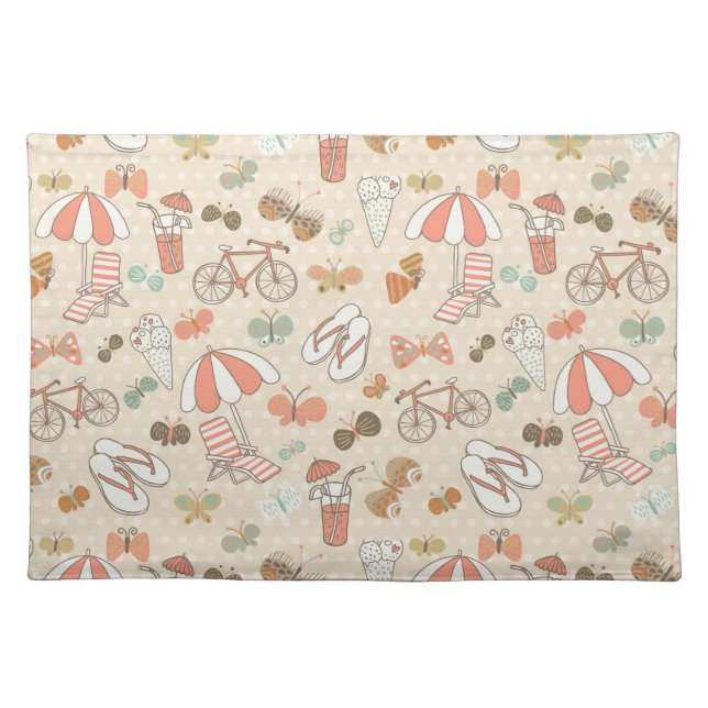Summer Vacation Pattern Placemat (Front)