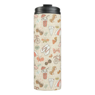 Summer Vacation Pattern Thermal Tumbler