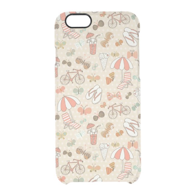 Summer Vacation Pattern Uncommon iPhone Case (Back)