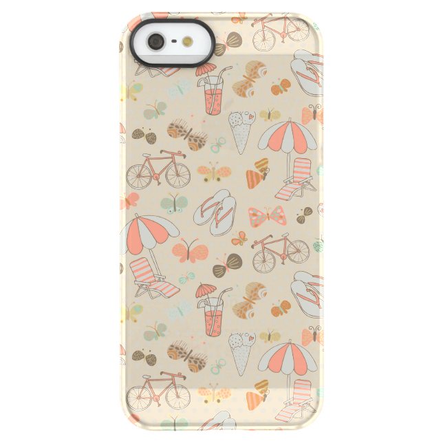 Summer Vacation Pattern Uncommon iPhone Case (Back)